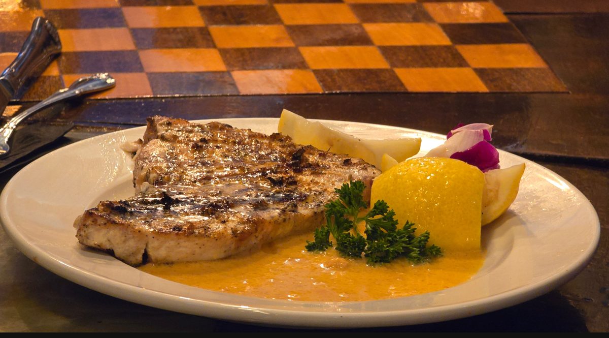 Fresh grilled seafood plate